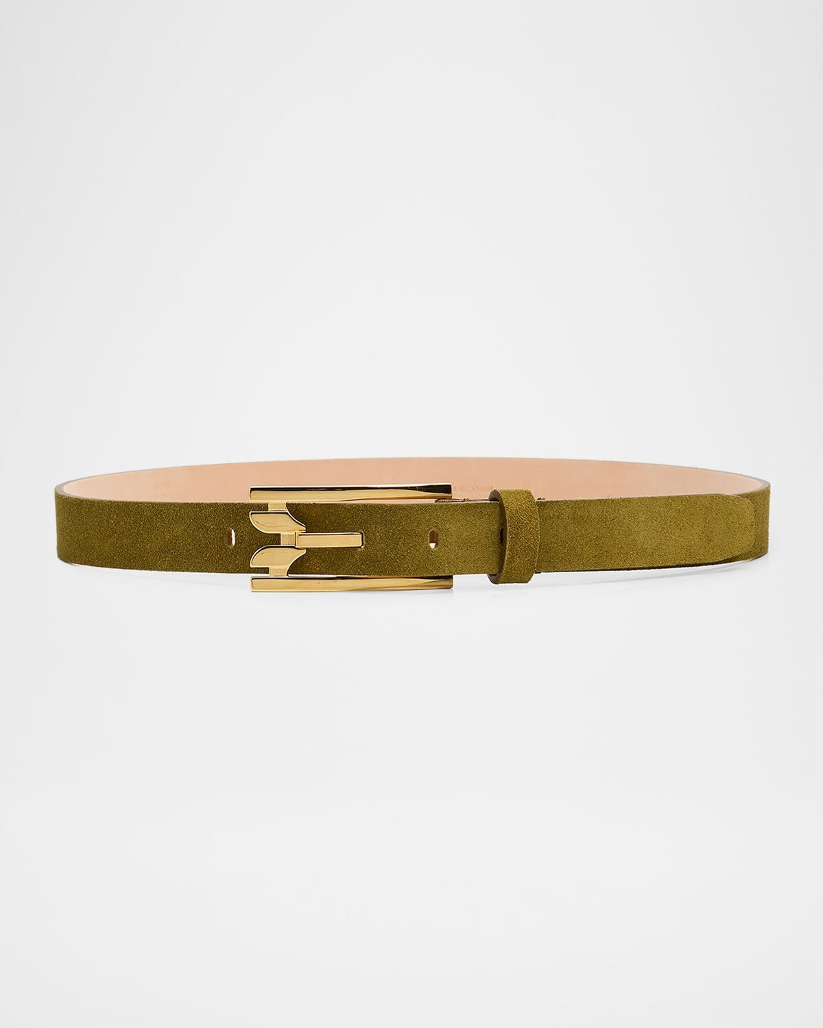 Dorian Pin-Buckle Suede Belt