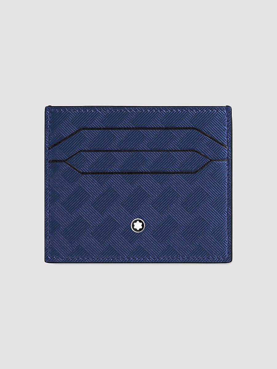 Montblanc Men's Extreme 3.0 Leather Card Case - Ink Blue