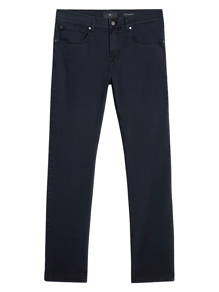 Men's The Straight Stretch Mid-Rise Straight-Leg Jeans - Deep Navy - Size 38