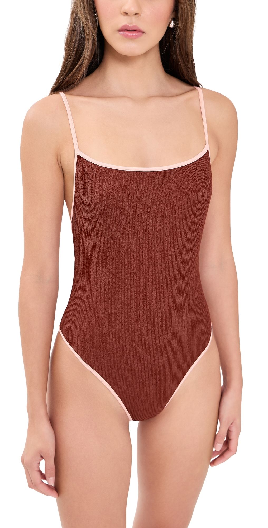 Johanna Ortiz Tropical Gaucha One Piece PINOT WINE M