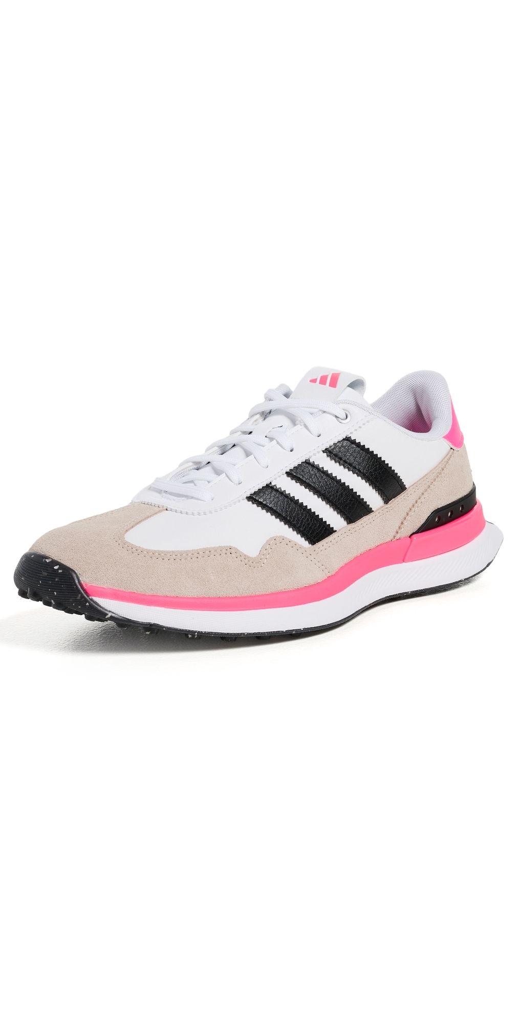 Adidas Golf S2G 26 Textile Spikeless Golf Shoes Ftwr White/Black/Lucid Pink 7