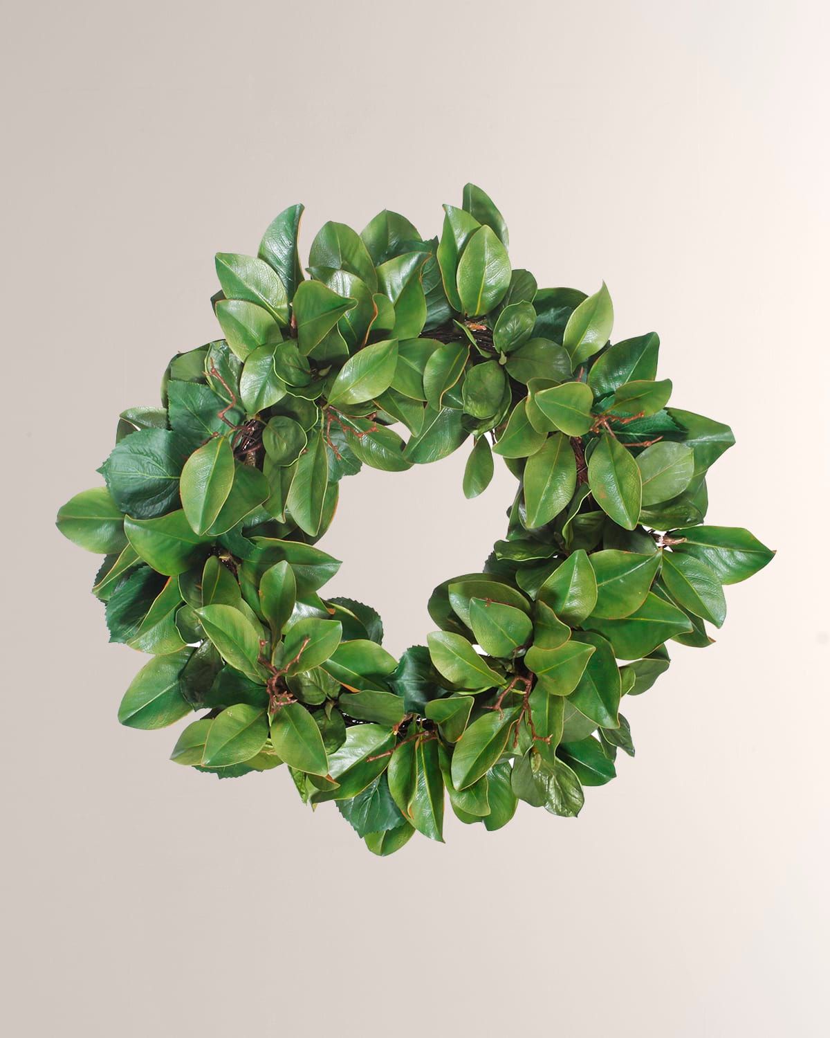 Magnolia Leaf Twig Wreath