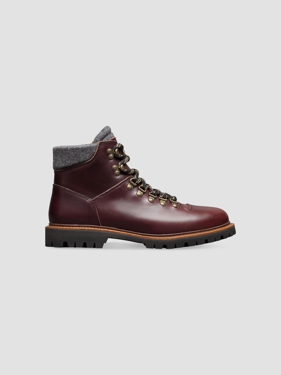 Allen Edmonds Men's Whistler Leather Hiking Boots - Burgundy - Size 13