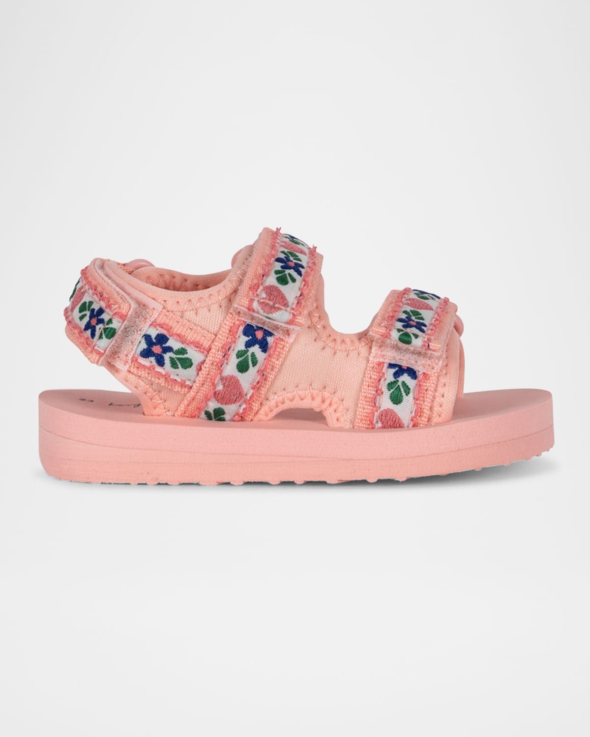 Girl & apos;s Flower Printed Grip-Strap Sandals, Baby/Toddler/Kids