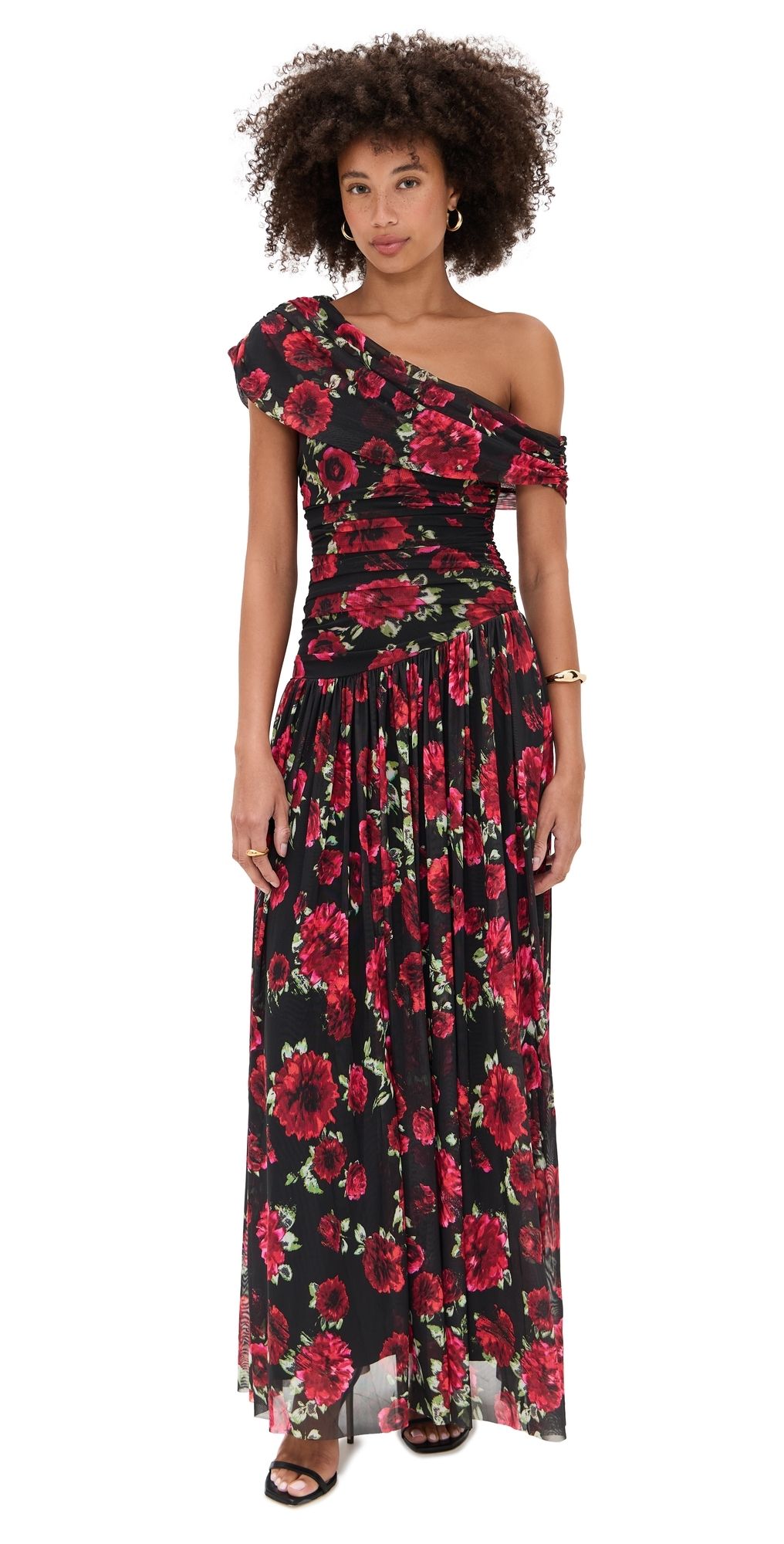 AFRM Marietta Dress Painted Roses M