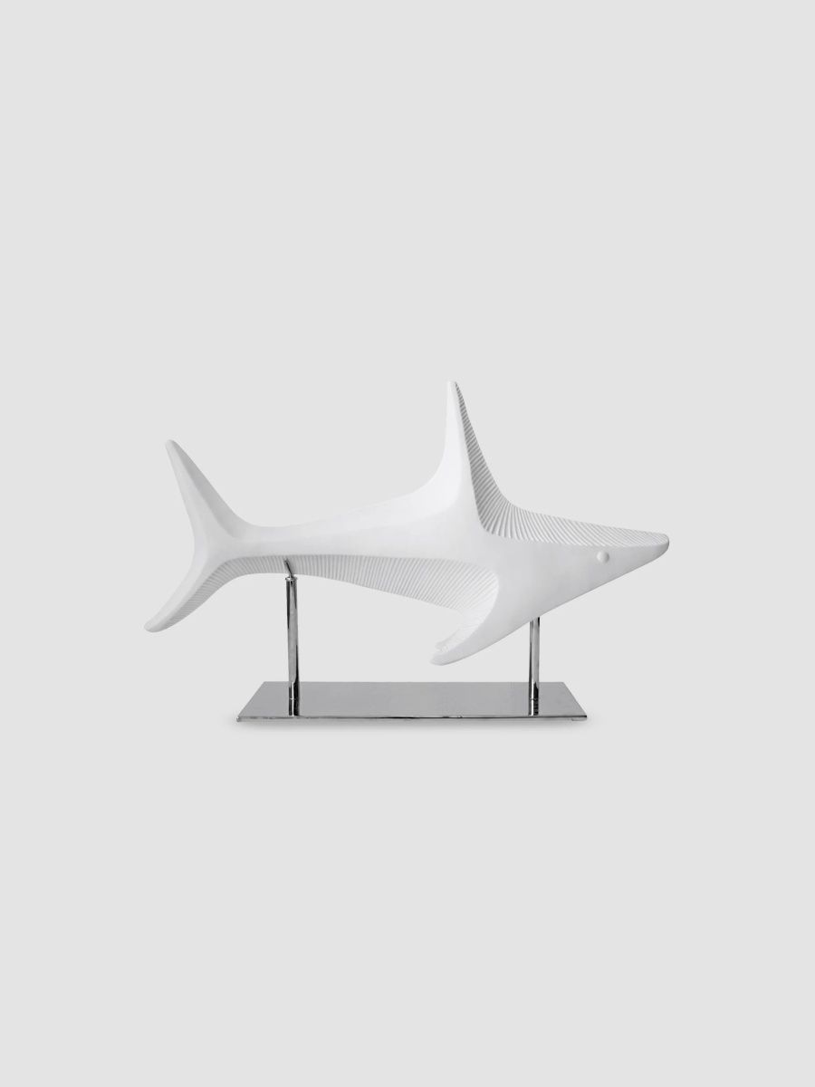 Jonathan Adler Menagerie Shark Sculpture - White