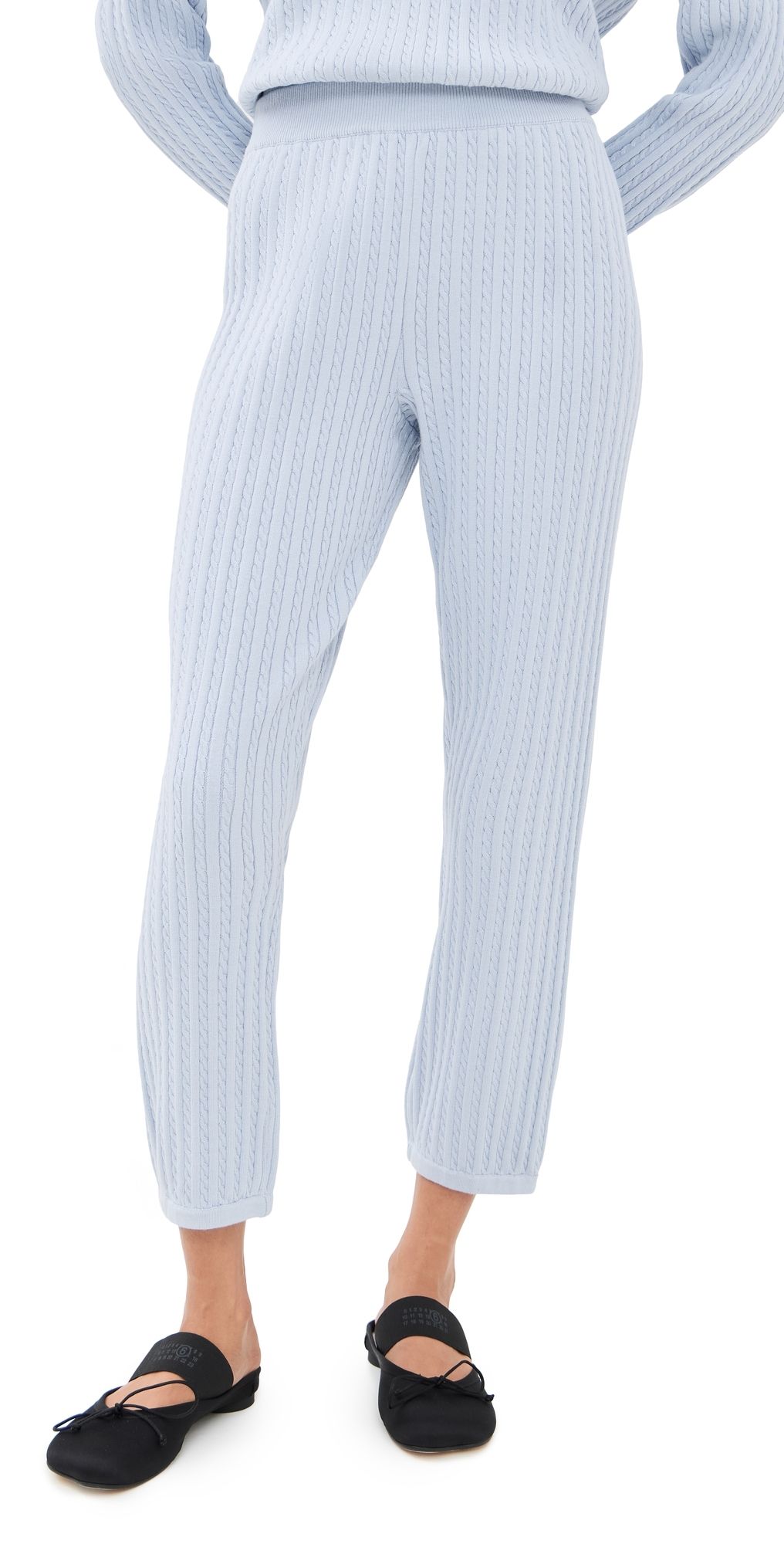 SIMKHAI Cable Joggers Sangria L