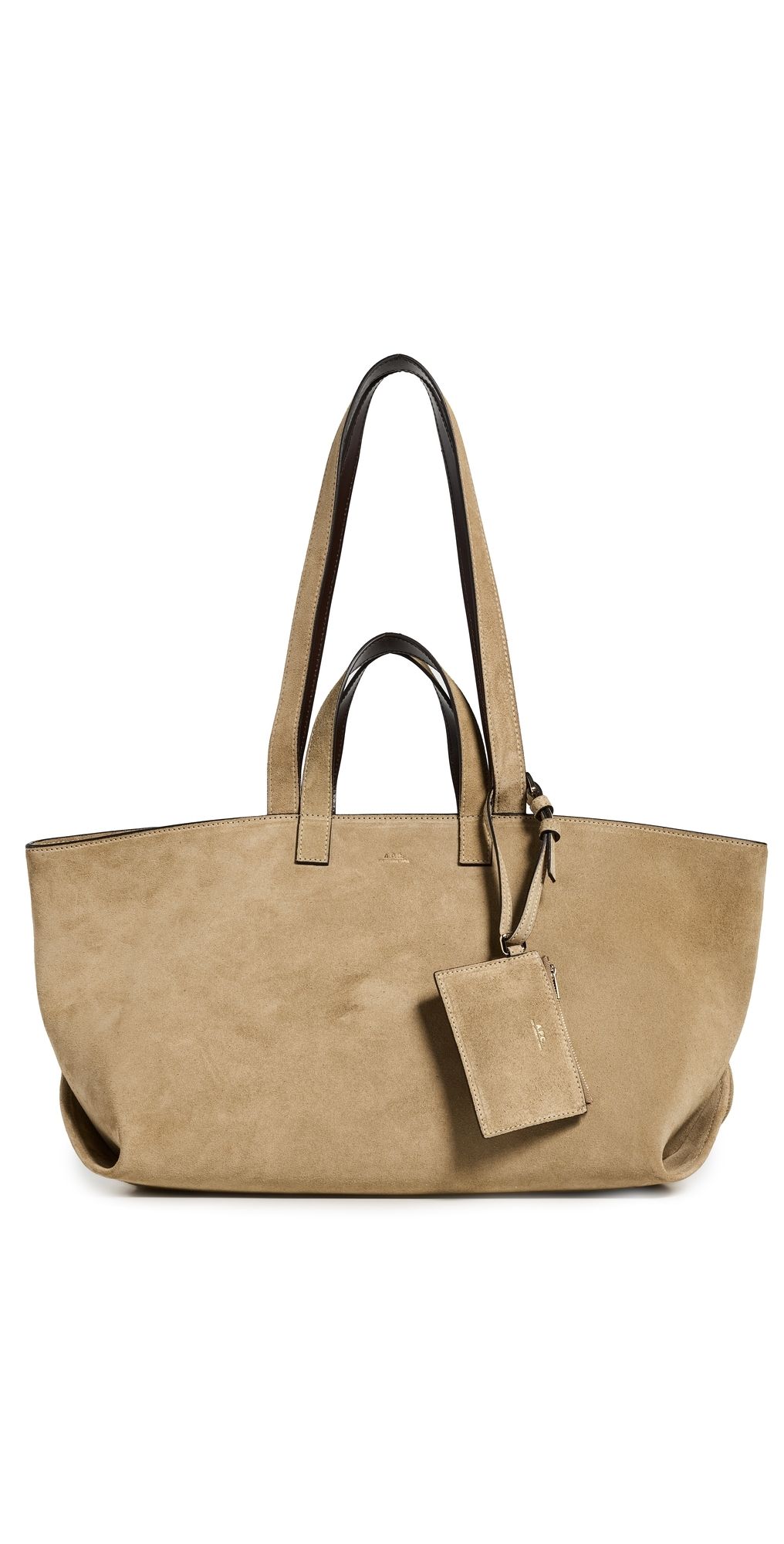 A. P.C. Le Drummer Tote Beige/Brown One Size
