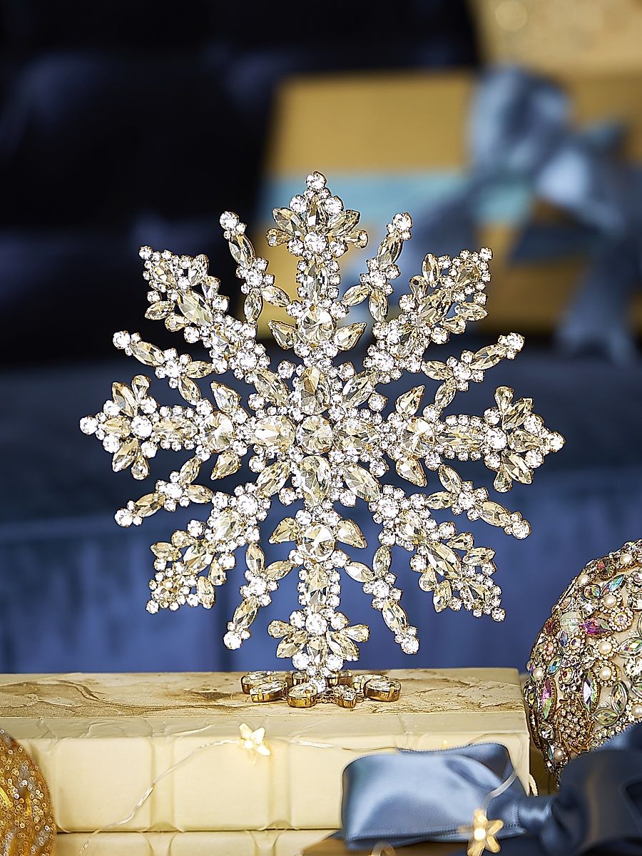 Starry Snowflake Crystal Decoration