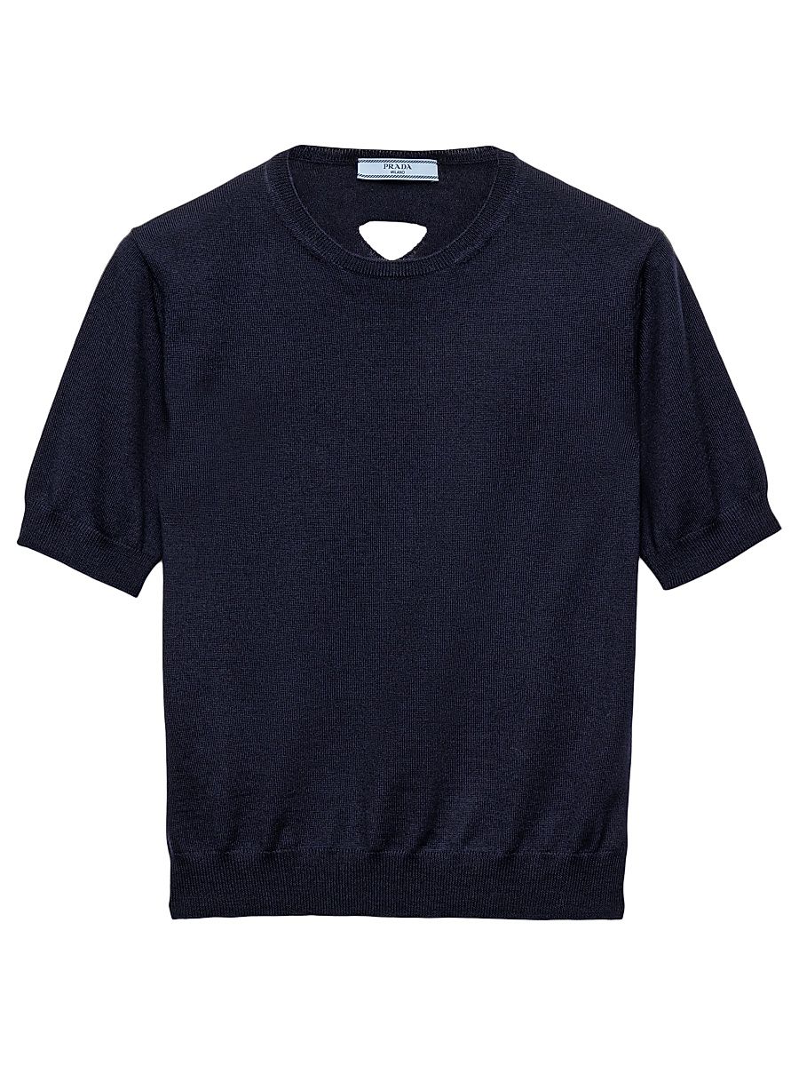 Women's Oversized Wool Sweater - Blue - Size 6