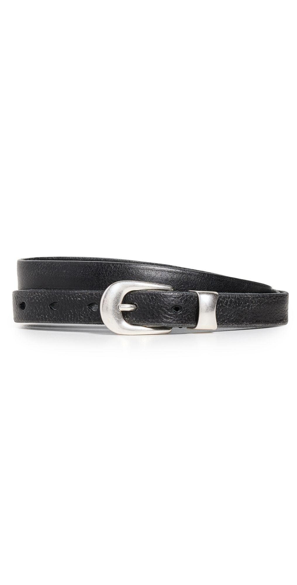 Our Legacy Leather Belt Black Leather 90