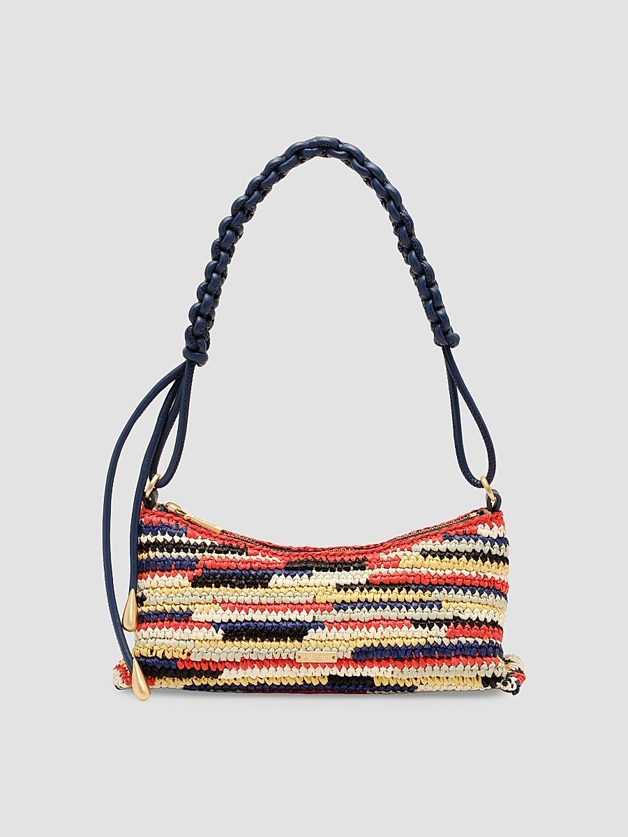 Women's Osa Crochet Raffia Shoulder Bag - Rainbow Multi