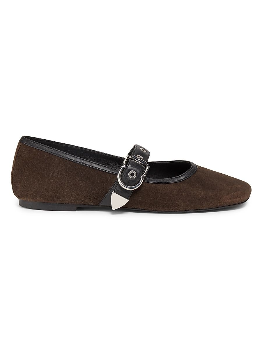 Women's ID Suede Mary Janes - Chocolate - Size 9