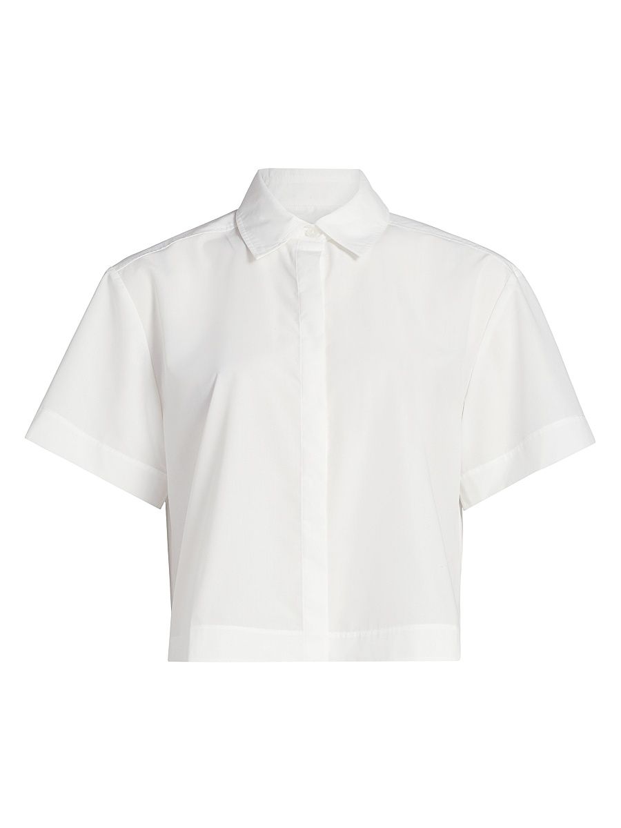 Women's Bernie Pleated Shirt - White - Size XL