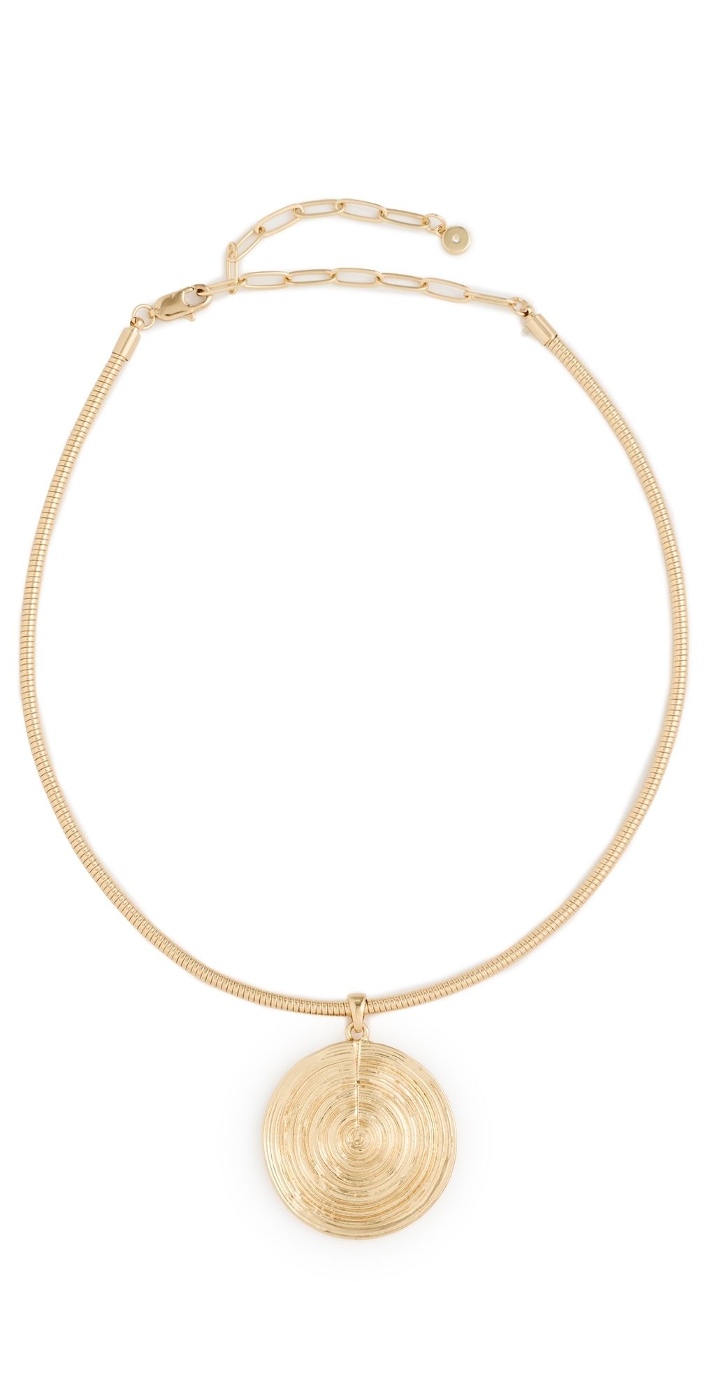 Ettika Statement Swirl Pendant Choker Gold One Size
