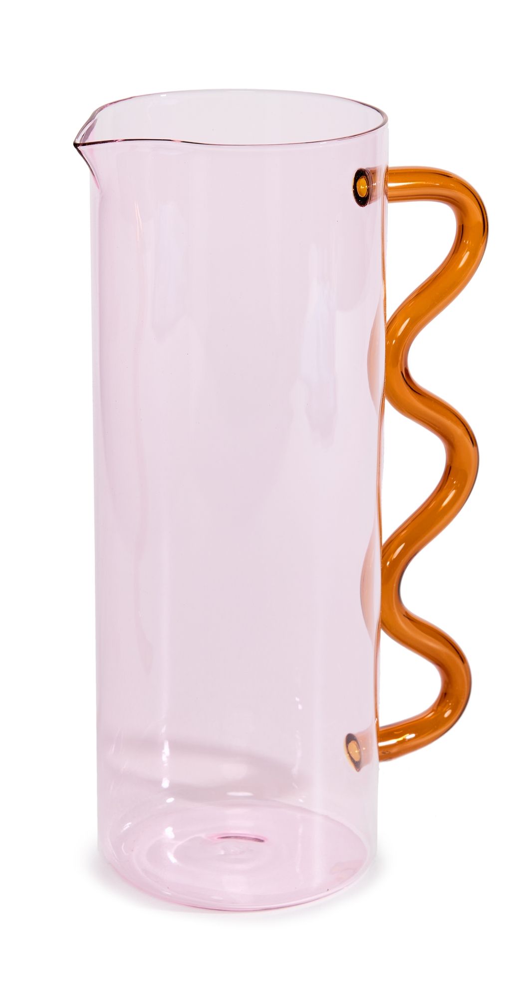 Sophie Lou Jacobsen Wave Pitcher Pink/Amber One Size