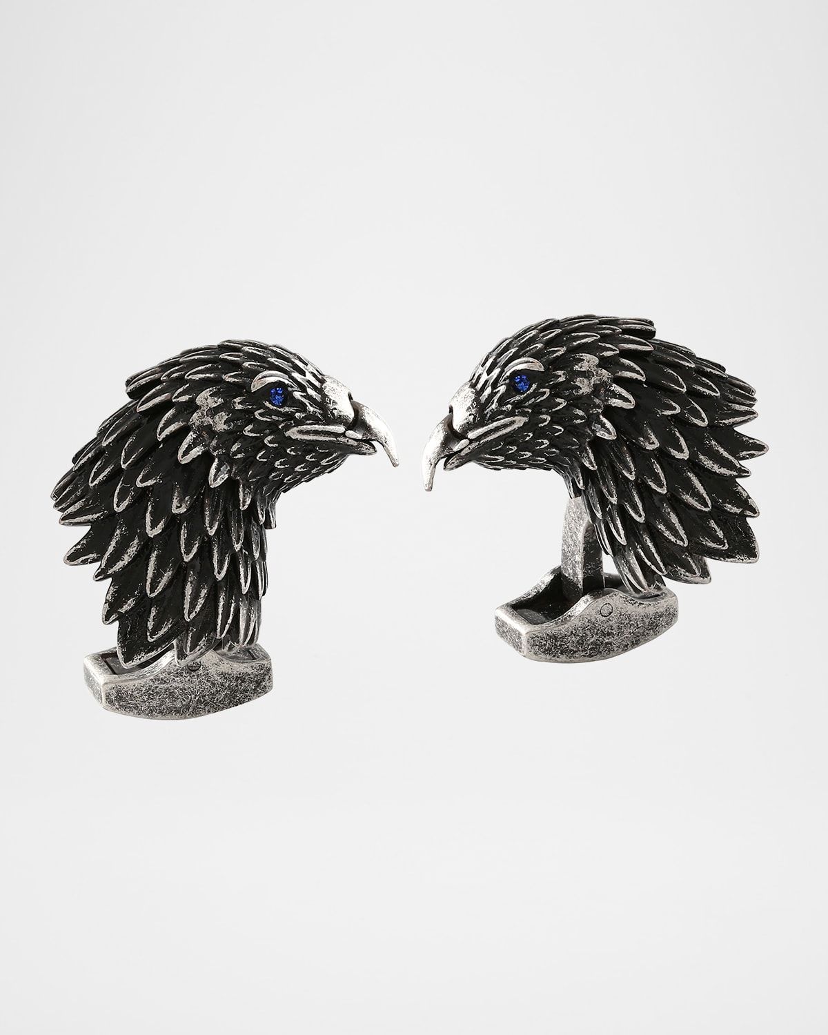 Eagle Cuff Links w/ Crystals