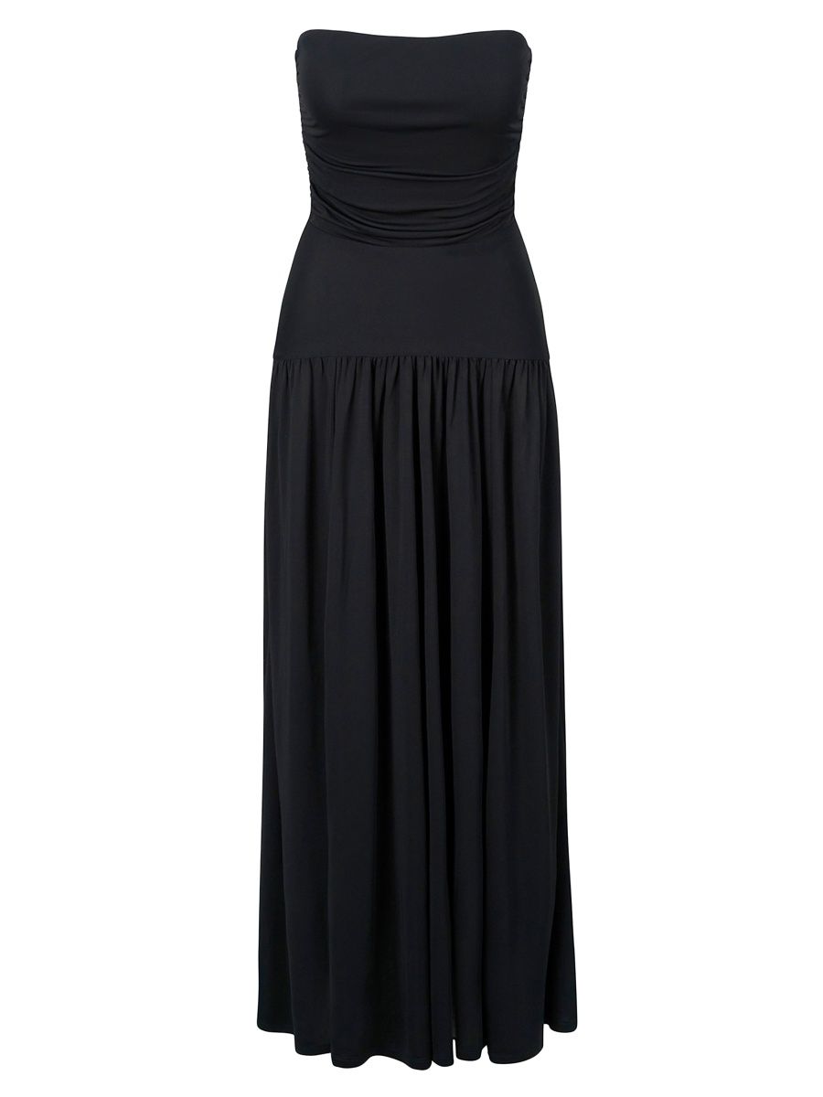 Staud Women's Mariana Strapless Maxi Dress - Black - Size Large