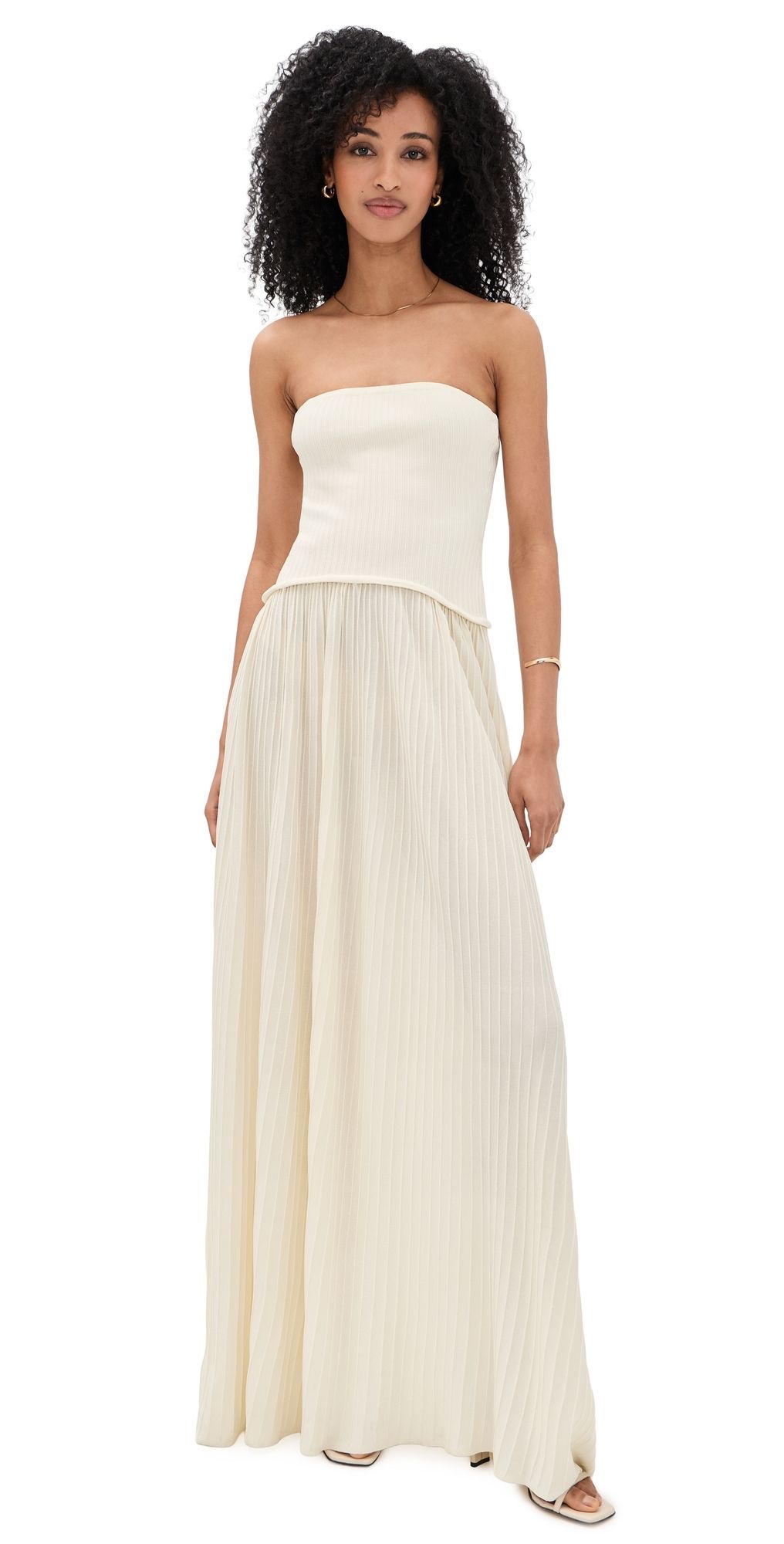 Solid & Striped The Strapless Soglio Dress Brule M