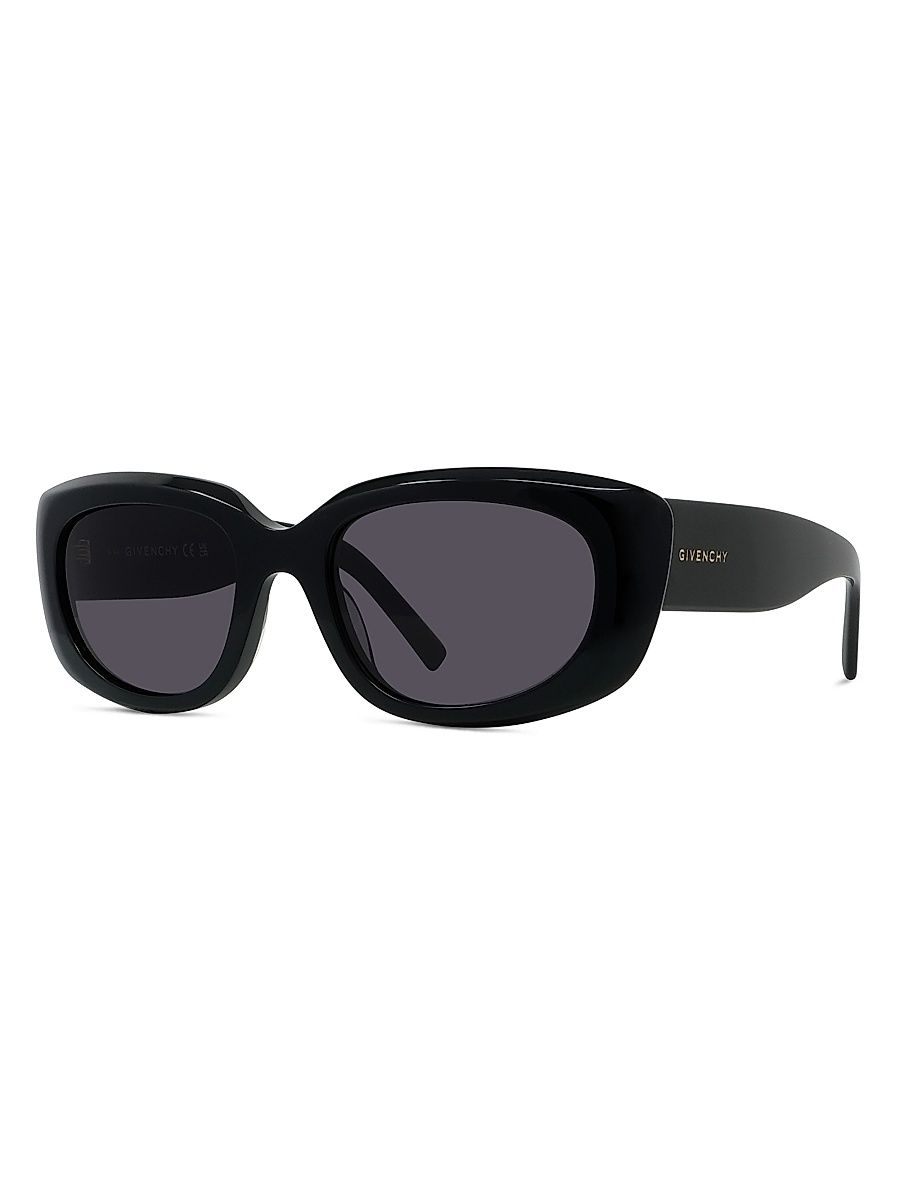 Women's 54MM Oval Sunglasses - Black Grey