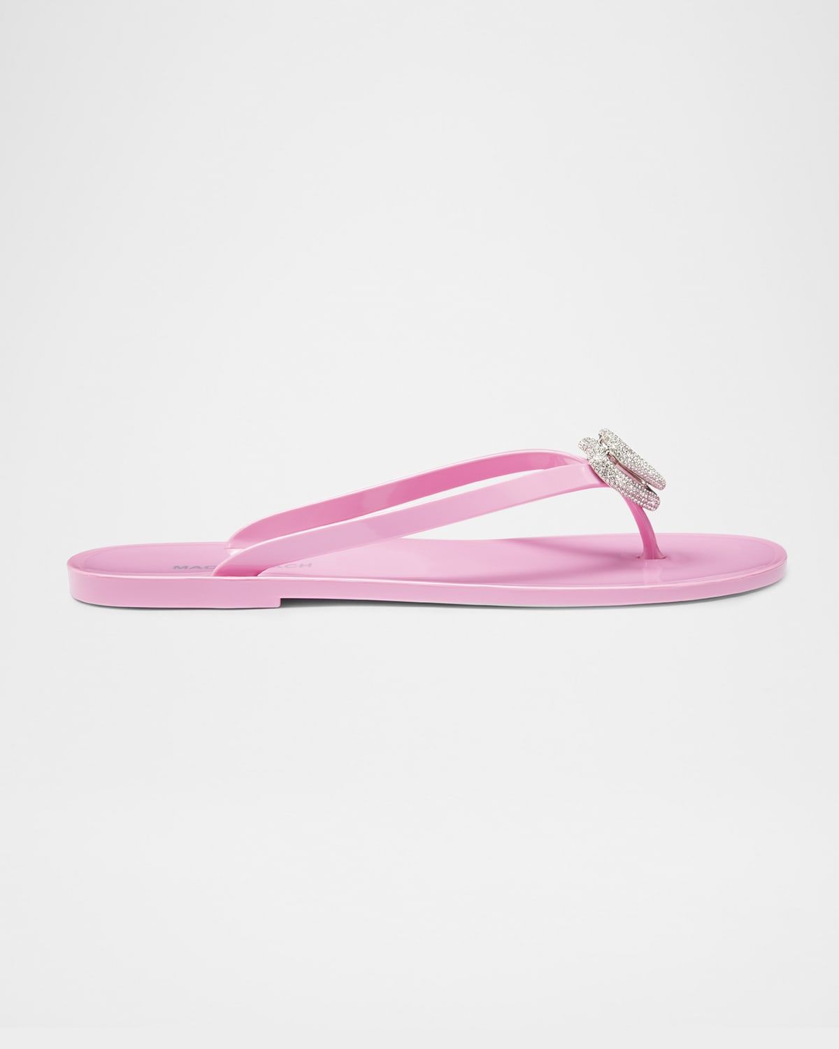 Double Heart Rubber Thong Sandals
