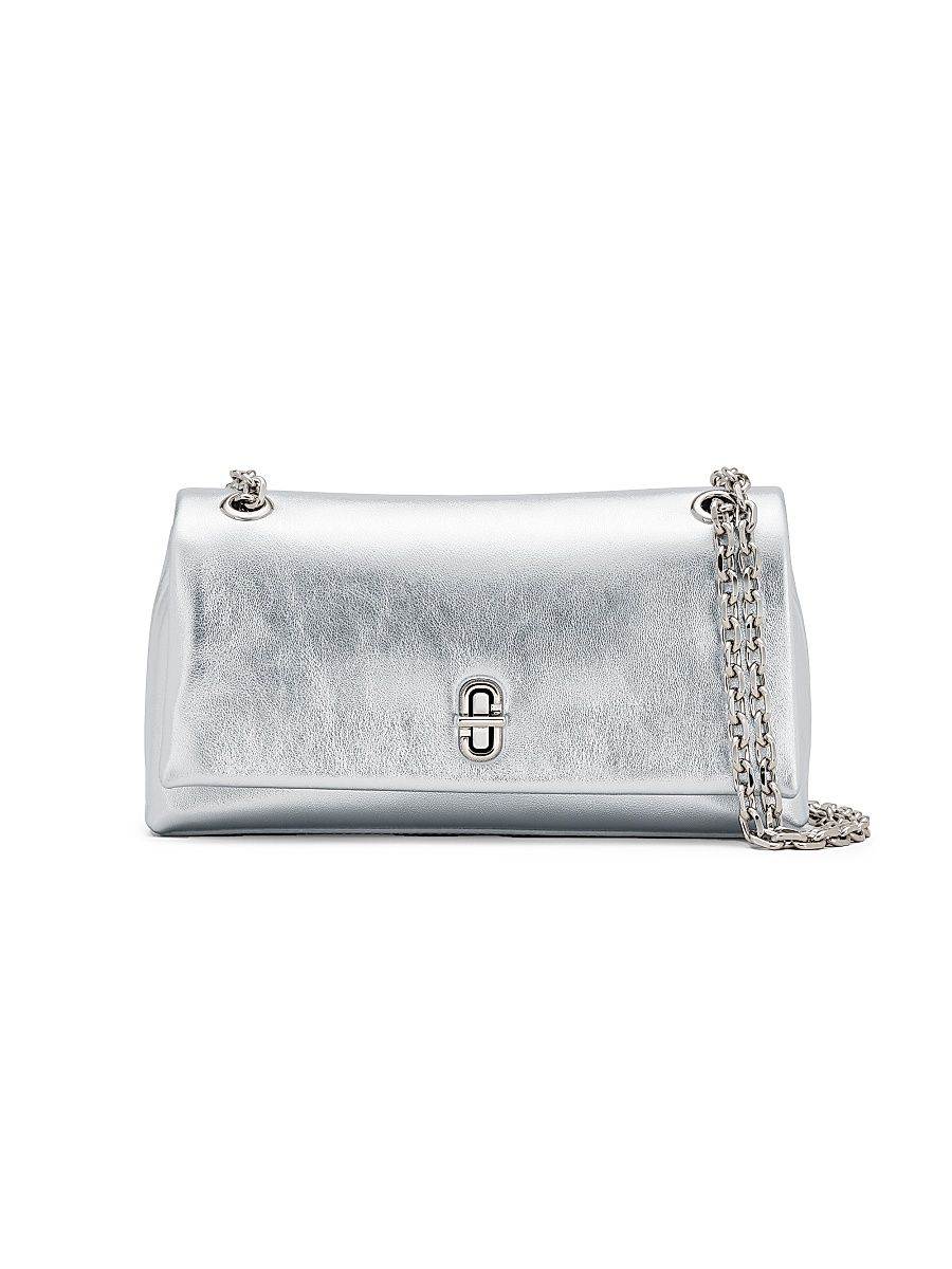 Women's The Metallic Dual Chain Wallet - Silver