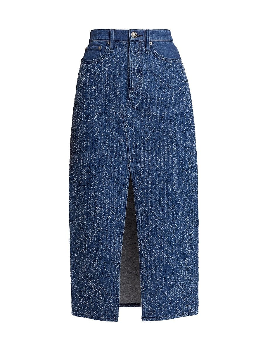 Women's Clara Midi Skirt - Mid Tweed - Size 30