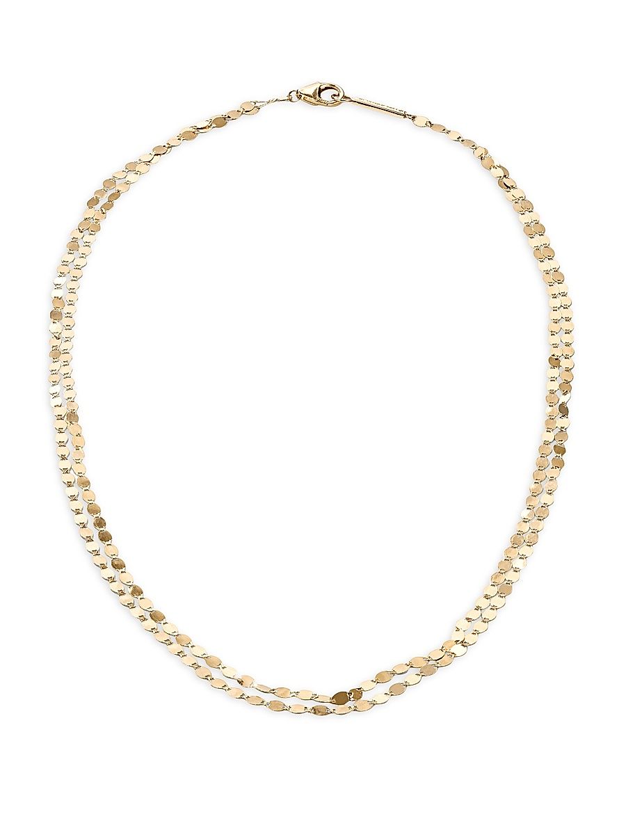 Women's 14K Gold Two-Strand Chain Necklace
