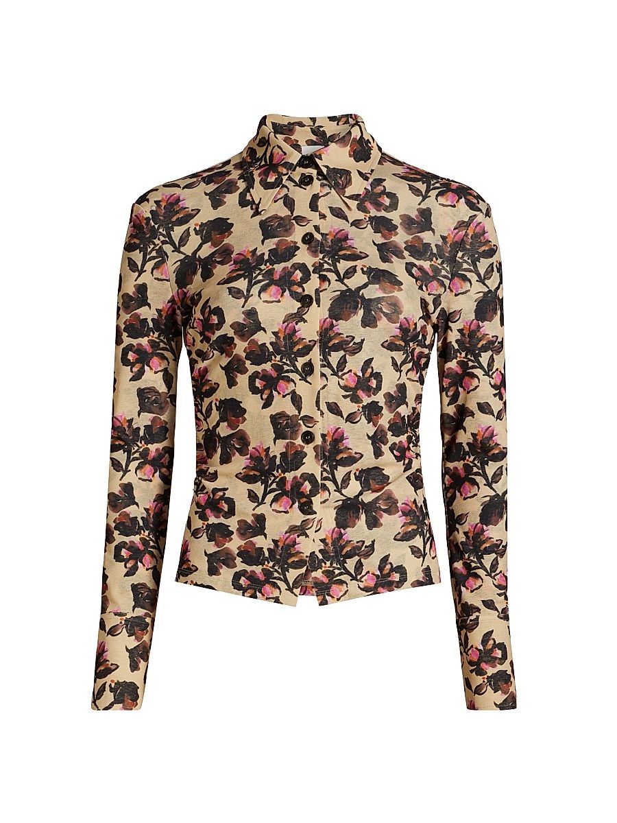 Women's Idana Floral Jersey Shirt - Tapestry Floral - Size XS