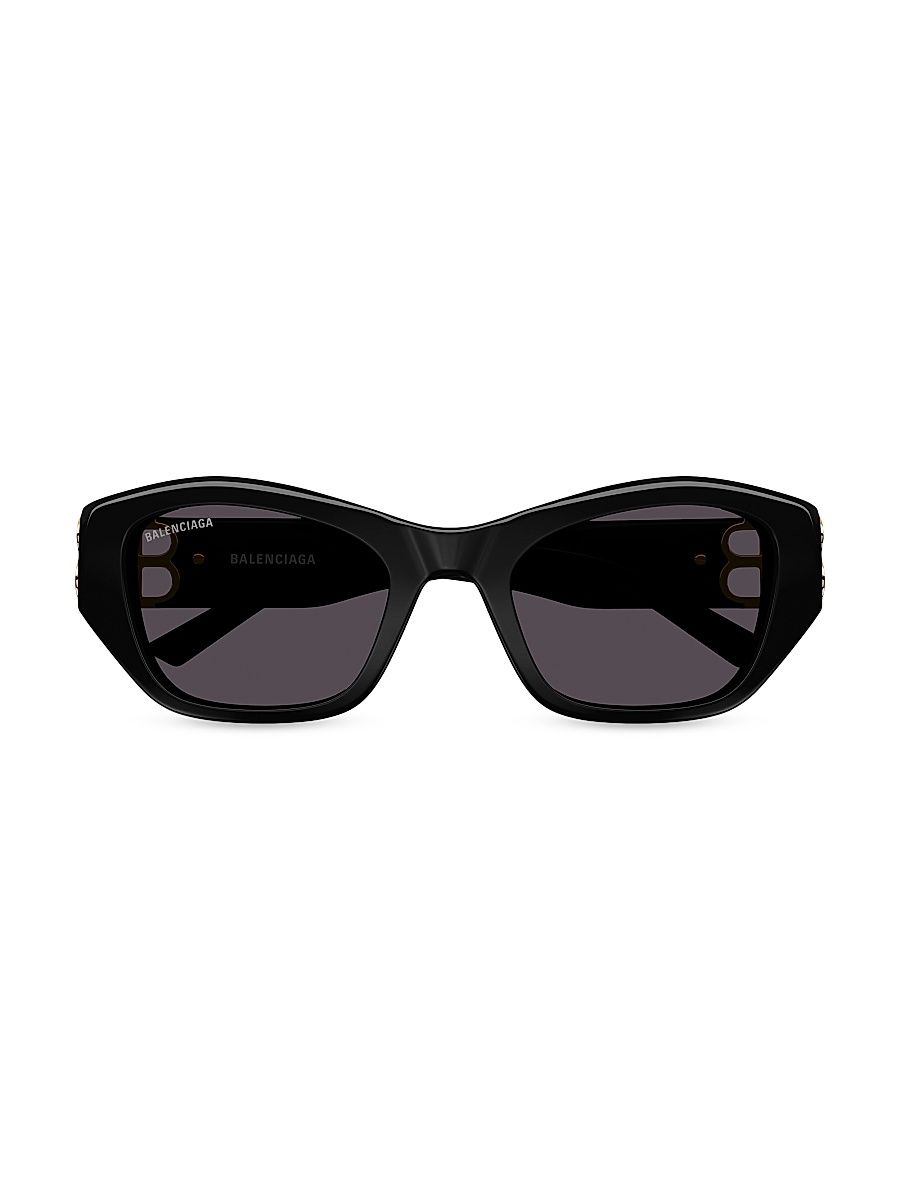 Women's Dynasty 53MM Cat-Eye Sunglasses - Black