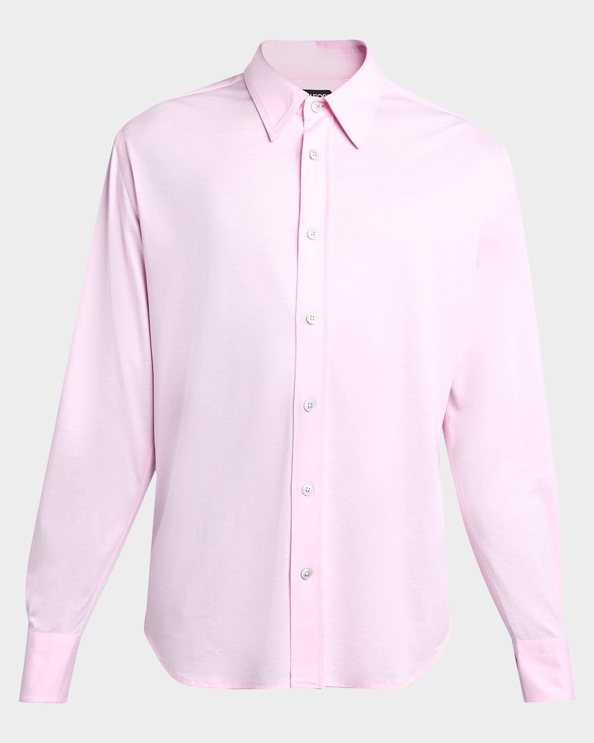 Men & apos;s Silk and Cotton Jersey Button-Down Shirt