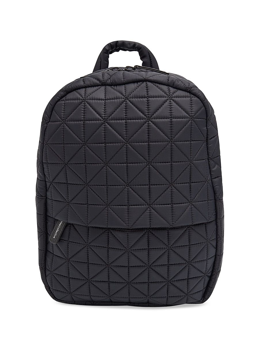 Women's Quilted Backpack - Black