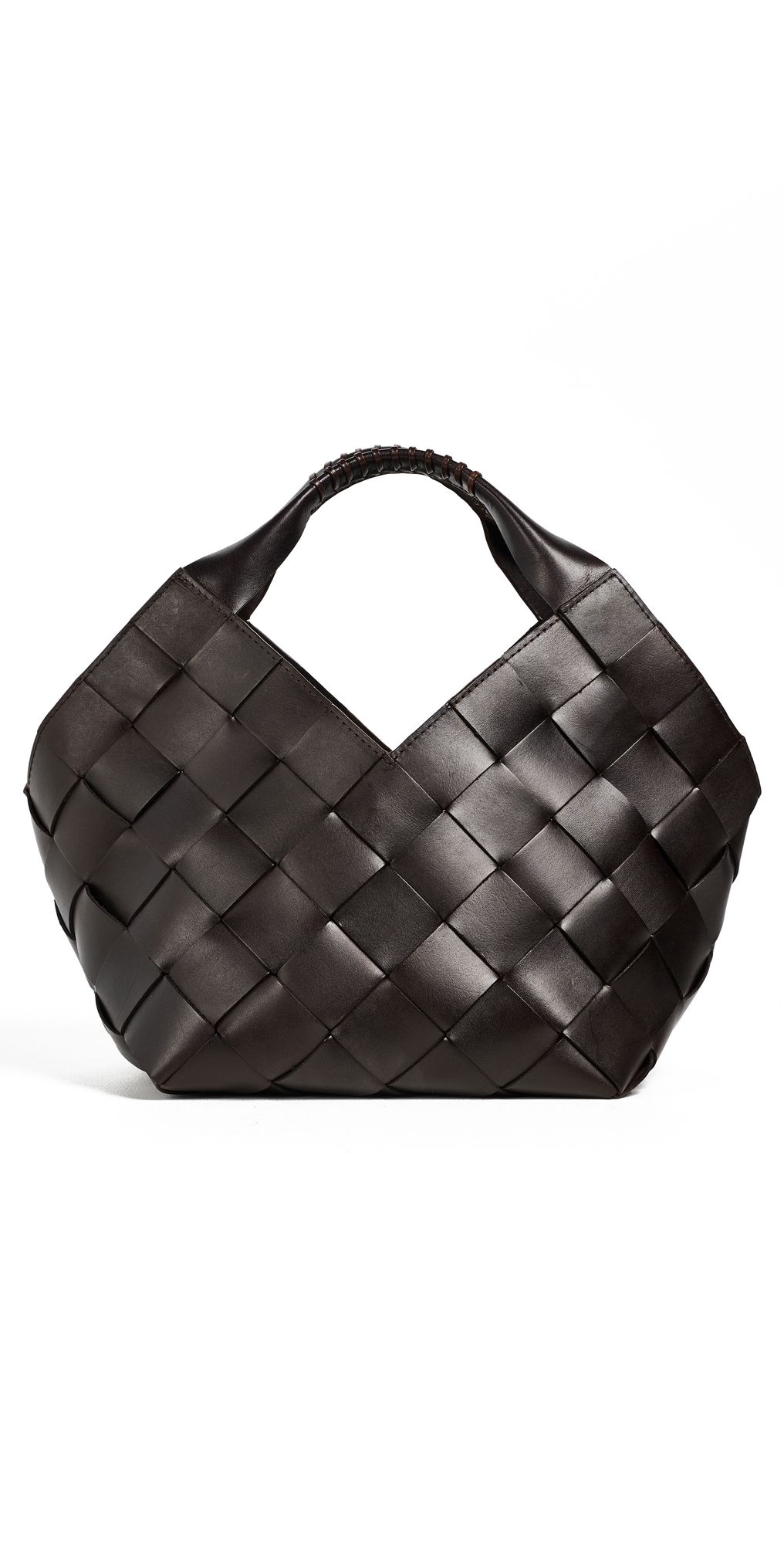 DRAGON DIFFUSION Botteghe Hand Held Bucket Bag Dark Brown One Size