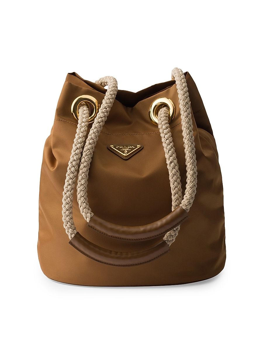 Women's Mariner Re-Nylon Small Bucket Bag - Light Brown