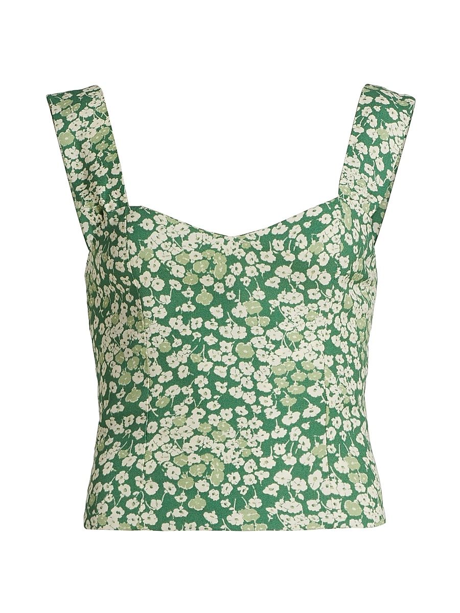Women's Hester Floral Top - Mento - Size 12