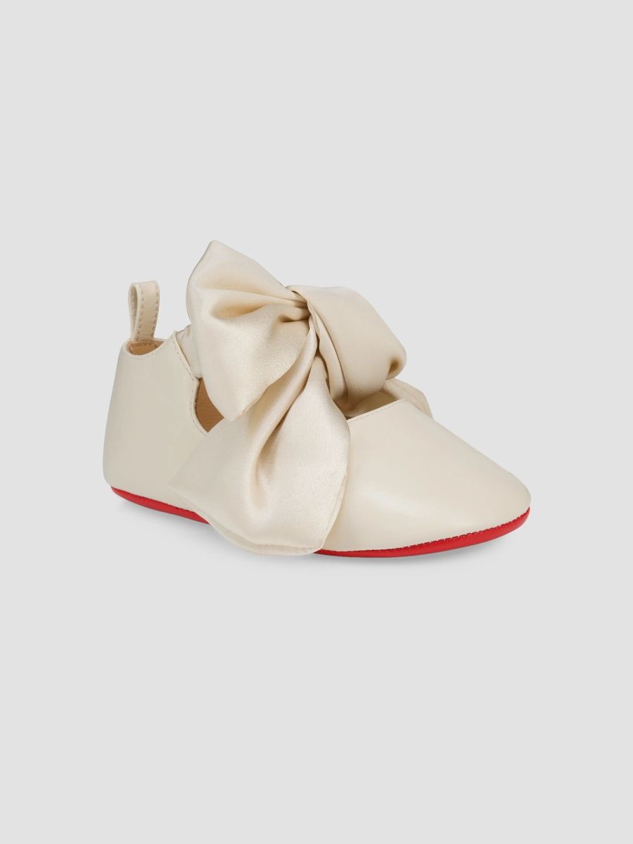 Christian Louboutin Girl's Baby Girl's Lou Babe Nodo Ballerinas - Suzuran - Size 2.5 (Baby)