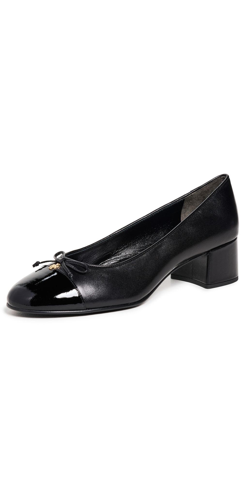 Tory Burch 45mm Cap Toe Pumps Perfect Black / Perfect Black 5
