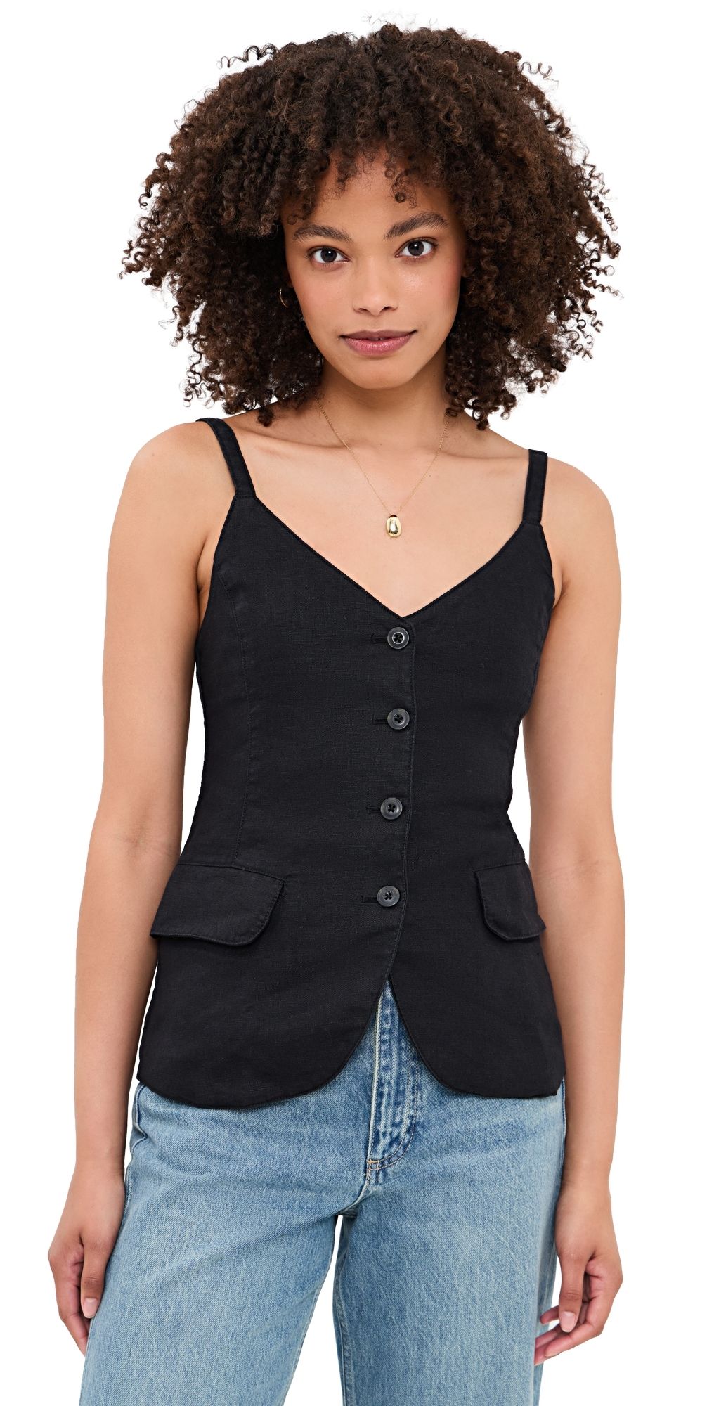 Faherty Sun Strider Milo Vest Black 8