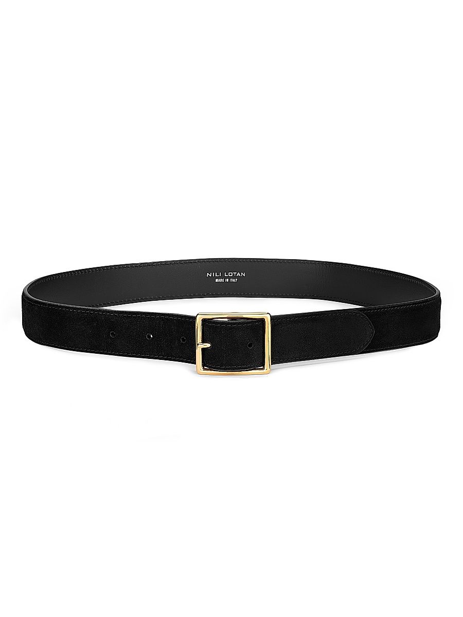Women's Gabriele Suede Belt - Black - Size Medium
