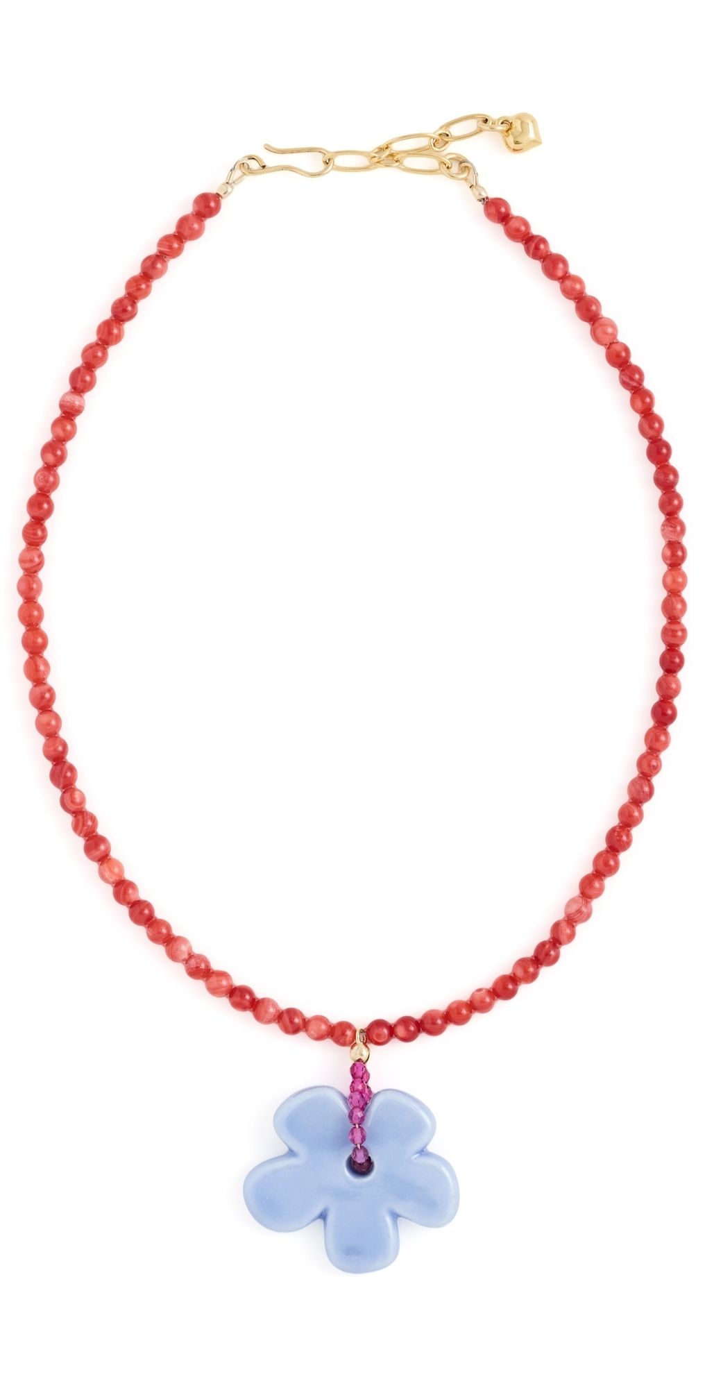 Brinker + Eliza Groovy Necklace Red Multi One Size