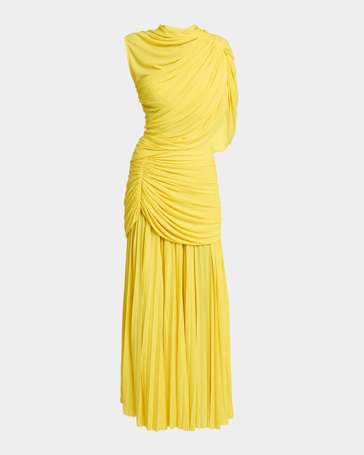 Irma Draped Gauzy Jersey Dress