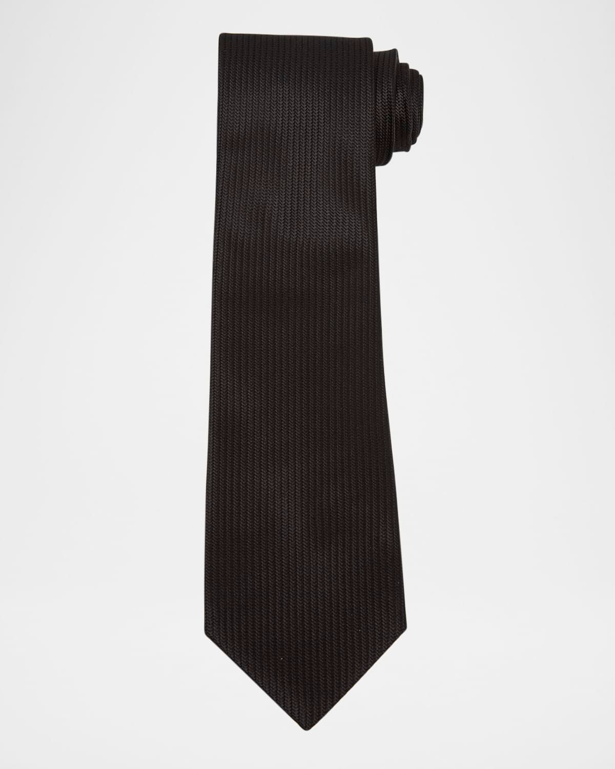 Men & apos;s Textured Mulberry Silk Tie