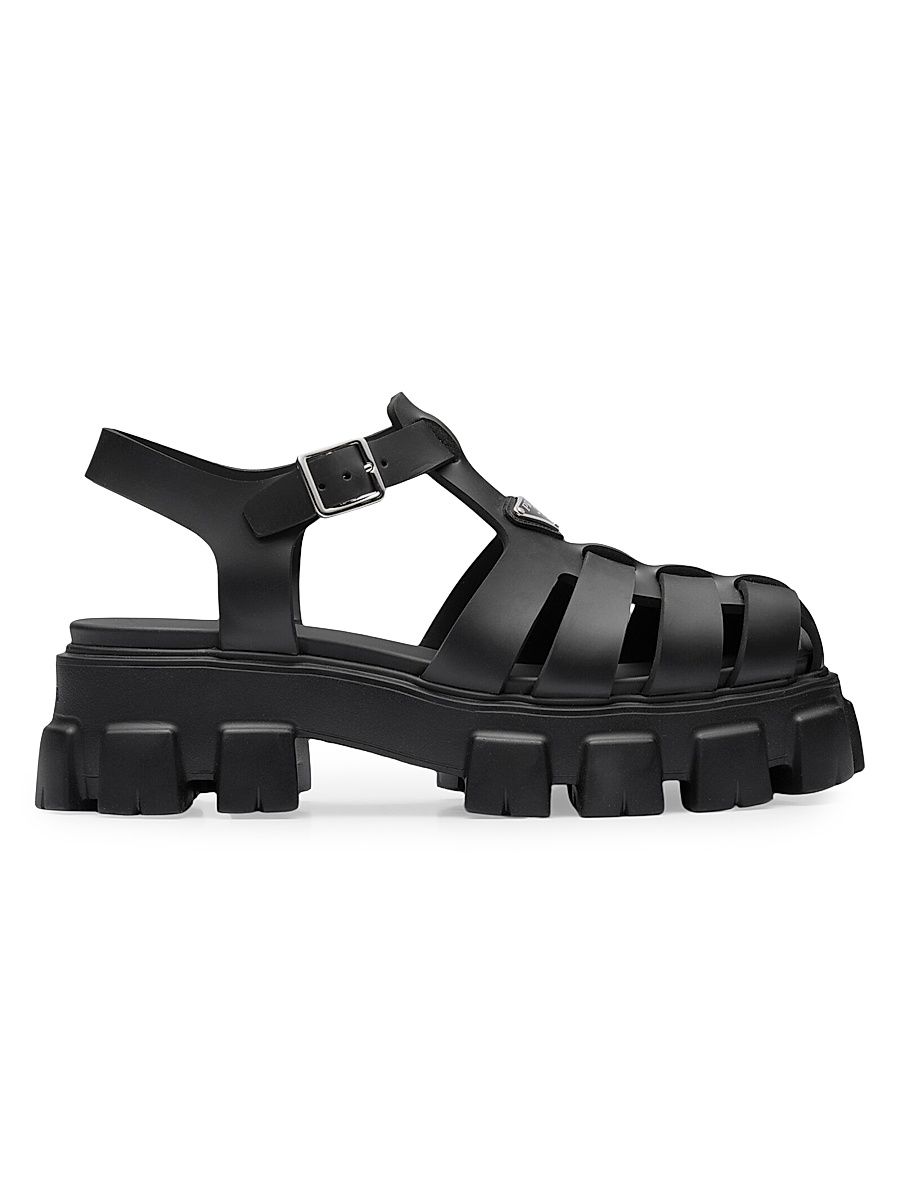 Men's Monolith Rubber Sandals - Black - Size 11