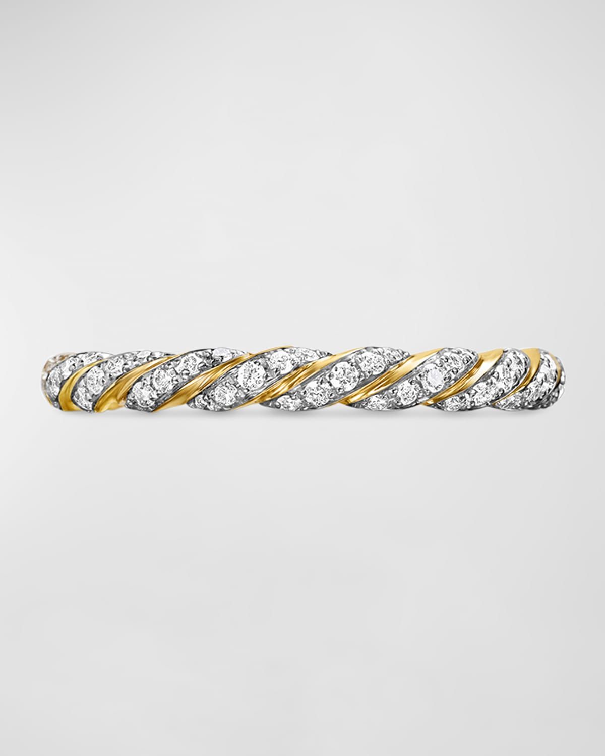 Paveflex Ring with Diamonds in 18K Gold