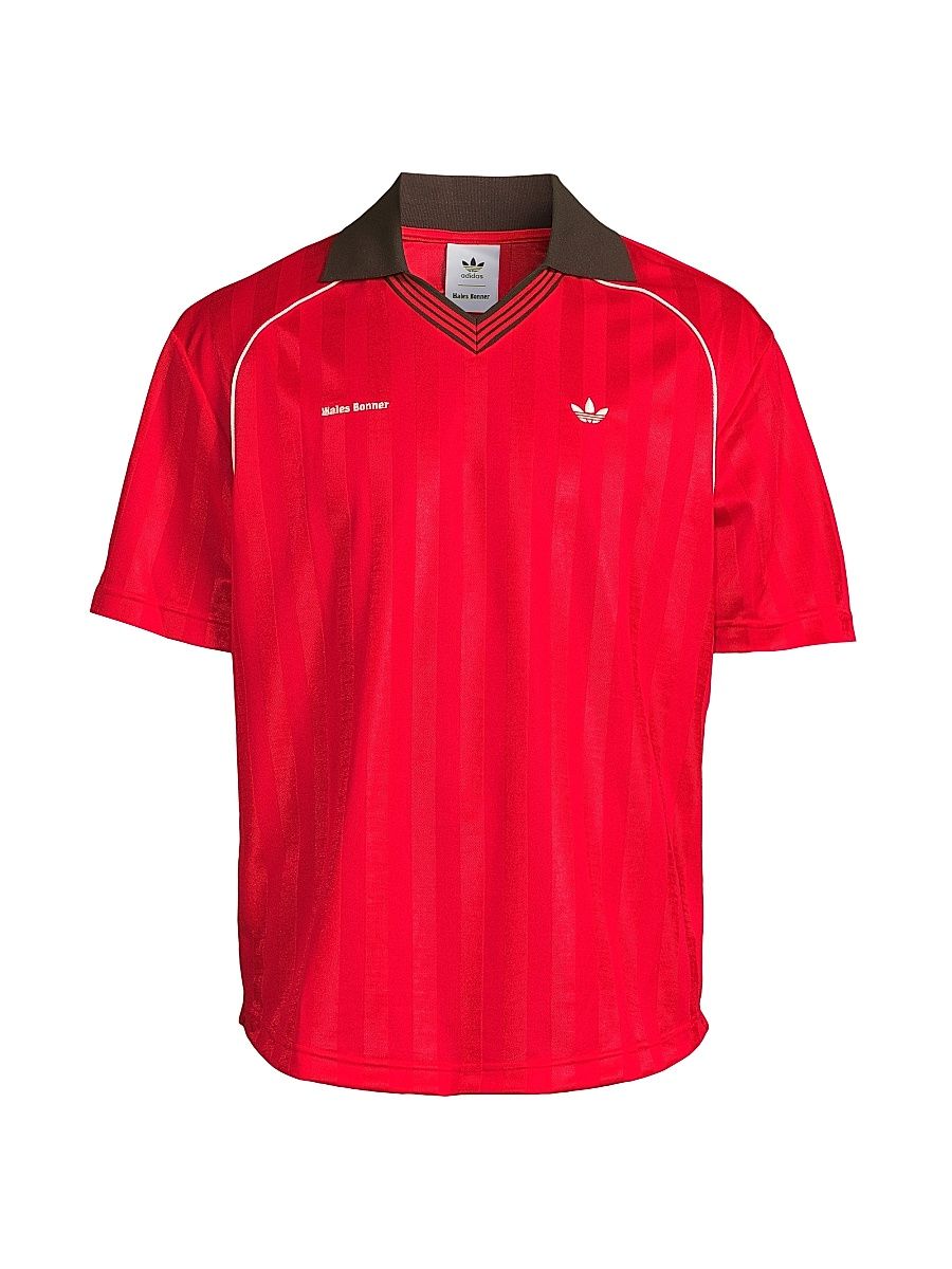 Men's adidas x Wales Bonner Football T-Shirt - Better Scarlet - Size XXL