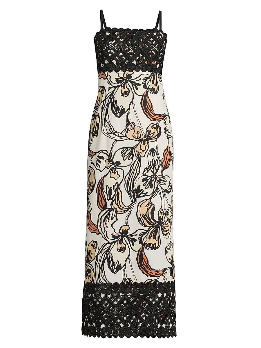 Women's Vena Iris Printed Maxi Dress - Coconut Oversized Irisistable - Size 14