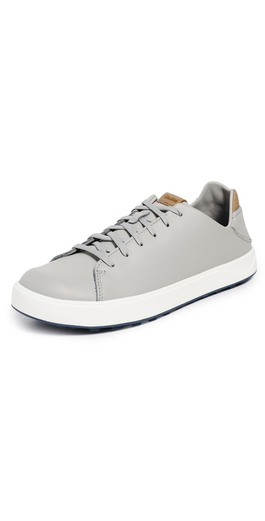 OluKai Wai'alae Golf Sneakers Grey/Tan 10