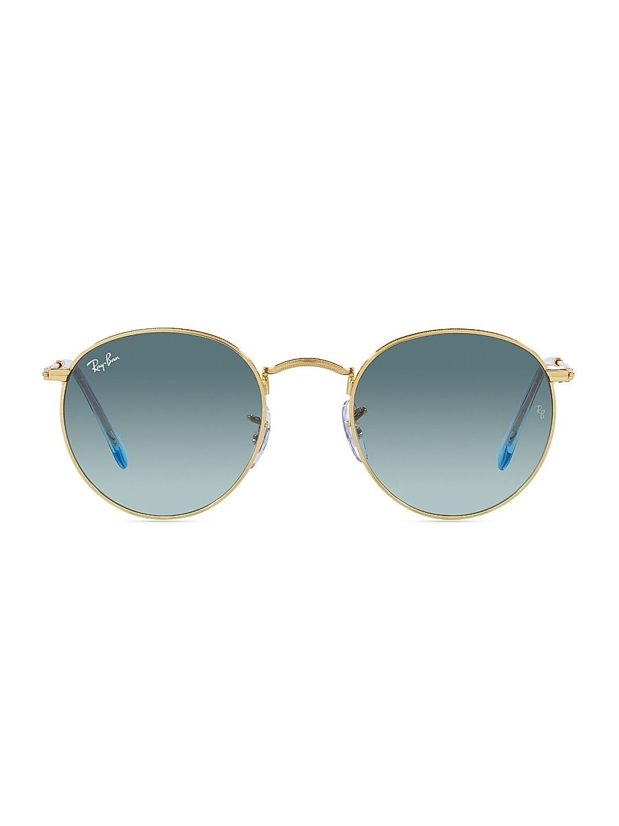 Women's RB3447 53MM Round Sunglasses - Gold
