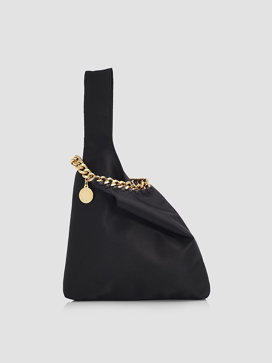 Women's Falabella Satin Wristlet Bag - Black
