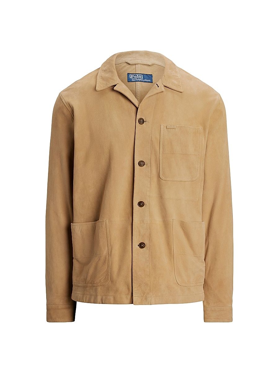 Men's Suede Utility Jacket - Berkshire Tan - Size XXL